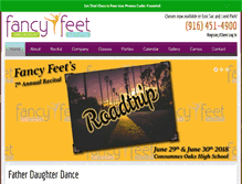 Tablet Screenshot of fancyfeetdance.net